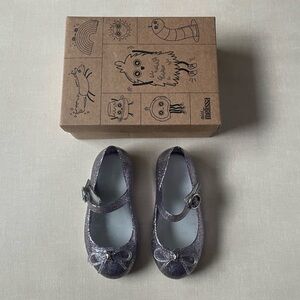 Mini Melissa Sweet Love Ballerinas Shoes - Size 8